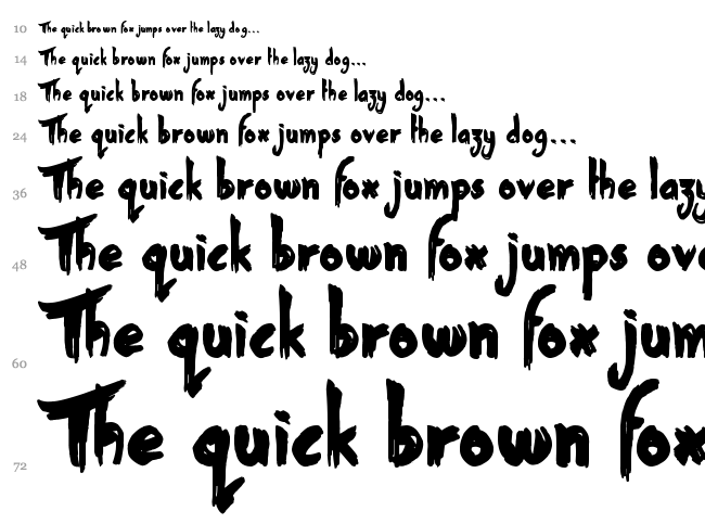 Street Sound font waterfall